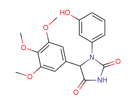 1-(3-hydroxyphenyl)-5-(3,4,5-trimethoxyphenyl)imidazolidine-2,4-dione