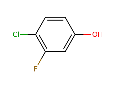 Molecular Structure of 348-60-7 (4-Chloro-3-fluorophenol)