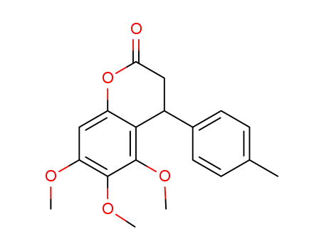 5,6,7-trimethoxy-4-(p-tolyl)chroman-2-one