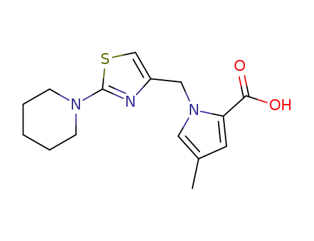 4-methyl-1-((2-(piperidin-1-yl)thiazol-4-yl)methyl)-1H-pyrrole-2-carboxylic acid