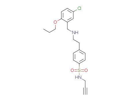 4-(2-((5-chloro-2-propoxybenzyl)amino)ethyl)-N-(prop-2-yn-1-yl)benzenesulfon-amide