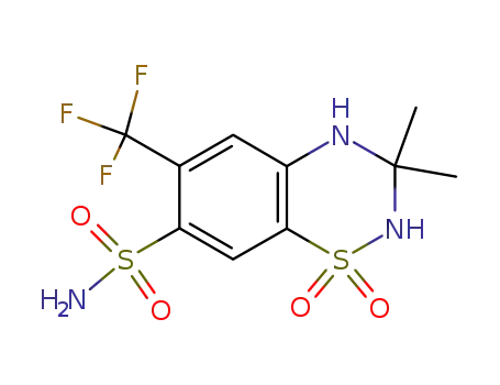 3,3-dimethyl-1,1-dioxo-6-trifluoromethyl-1,2,3,4-tetrahydro-1λ6-benzo[1,2,4]thiadiazine-7-sulfonic acid amide
