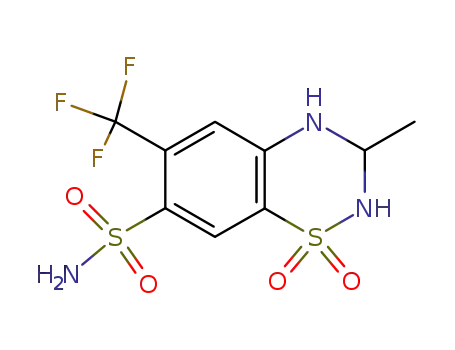3-methyl-1,1-dioxo-6-trifluoromethyl-1,2,3,4-tetrahydro-1λ6-benzo[1,2,4]thiadiazine-7-sulfonic acid amide