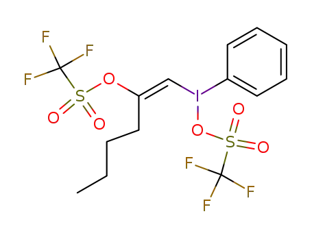 <2-<(trifluoromethanesulfonyl)oxy>-1-hexenyl>(phenyl)iodonium trifluoromethanesulfonate