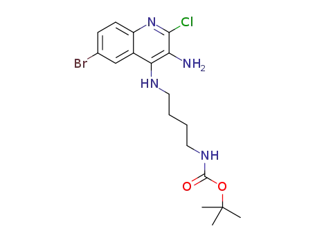 tert-butyl N-[4-[(3-amino-6-bromo-2-chloro-4-quinolyl) amino]butyl]carbamate