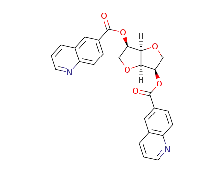 (3R,3aR,6R,6aR)-hexahydrofuro[3,2-b]furan-3,6-di(−6-quinolin) carboxylate