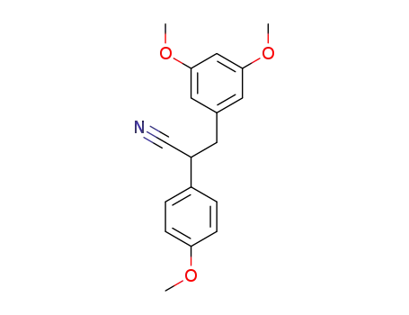 3-(3,5-dimethoxyphenyl)-2-(4-methoxyphenyl)propanenitrile