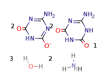 6-amino-1H-[1,3,5]triazine-2,4-dione; ammonium compound