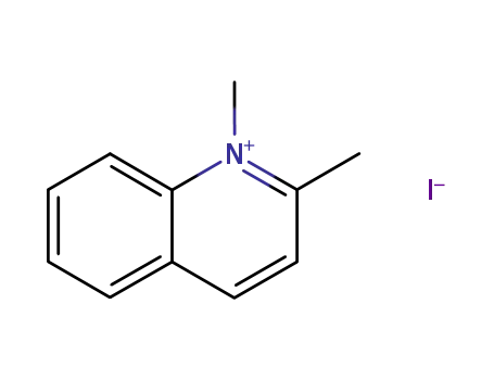 Molecular Structure of 876-87-9 (2-METHYLQUINOLINE METHYL IODIDE)