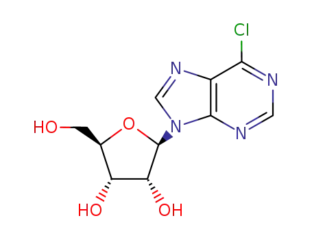 Molecular Structure of 2004-06-0 (6-Chloropurine riboside)