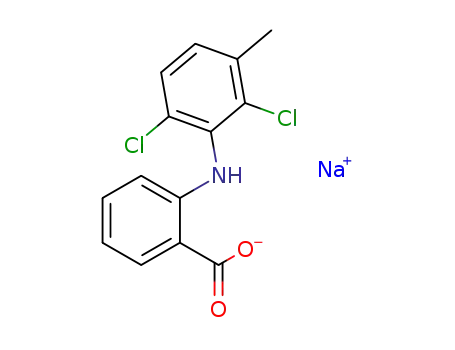 Molecular Structure of 6385-02-0 (MECLOFENAMATE SODIUM)