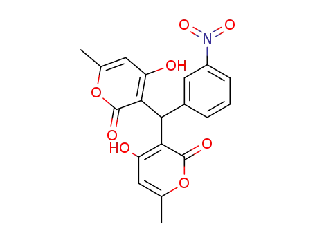 3,3'-((3-nitrophenyl)methylene)bis(4-hydroxy-6-methyl-2H-pyran-2-one)