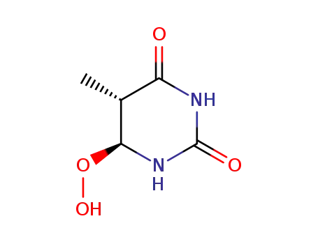 trans-6-Hydroperoxy 5,6-dihydro thymine