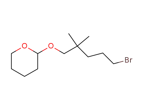 Molecular Structure of 112402-14-9 (2H-Pyran, 2-[(5-bromo-2,2-dimethylpentyl)oxy]tetrahydro-)