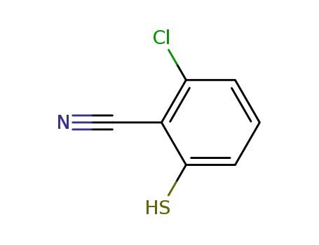 Molecular Structure of 72371-52-9 (2-Chloro-6-mercapto benzonitrile)