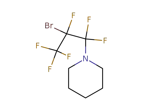Molecular Structure of 113985-85-6 (Piperidine, 1-(2-bromo-1,1,2,3,3,3-hexafluoropropyl)-)