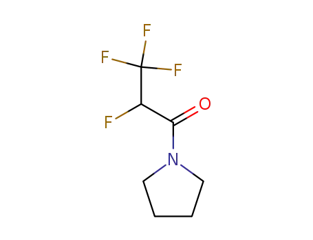 Molecular Structure of 113985-87-8 (Pyrrolidine, 1-(2,3,3,3-tetrafluoro-1-oxopropyl)- (9CI))