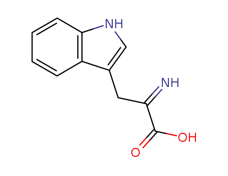 Molecular Structure of 871023-09-5 (1H-Indole-3-propanoic acid, a-imino-)