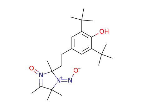 1-nitroso-2,4,5,5-tetramethyl-2-<2-(3,5-di-tert-butyl-4-hydroxyphenyl)-1-ethyl>-3-imidazoline 3-oxide