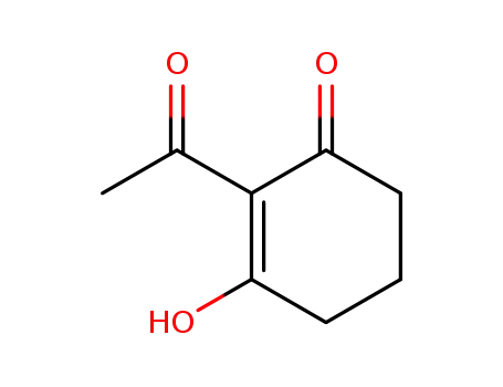 Molecular Structure of 37514-00-4 (2-acetyl-3-hydroxycyclohex-2-enone)