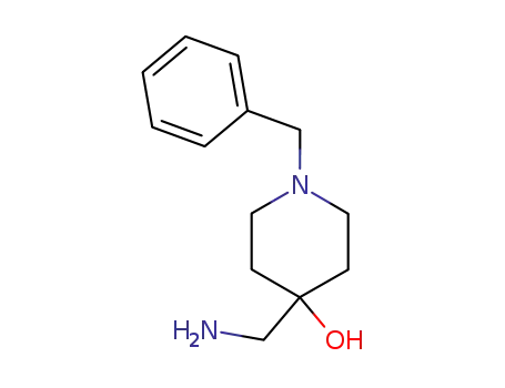 Molecular Structure of 23804-68-4 (4-(aminomethyl)-1-benzylpiperidin-4-ol)