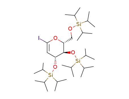 3,4,6-tri-O-triisopropylsilyl-1-iodo-D-glucal