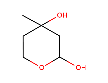 Molecular Structure of 99720-12-4 (2H-Pyran-2,4-diol, tetrahydro-4-methyl-)