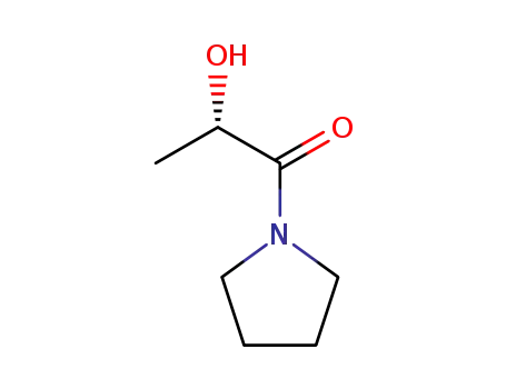 Molecular Structure of 122151-38-6 (1-[(2S-)-2-Hydroxy-1-oxo-proxyl]pyrrolidine)