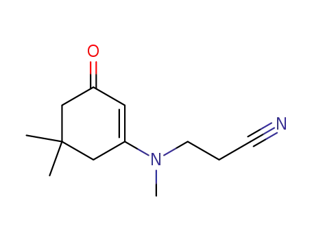 Propanenitrile, 3-[(5,5-dimethyl-3-oxo-1-cyclohexen-1-yl)methylamino]-
