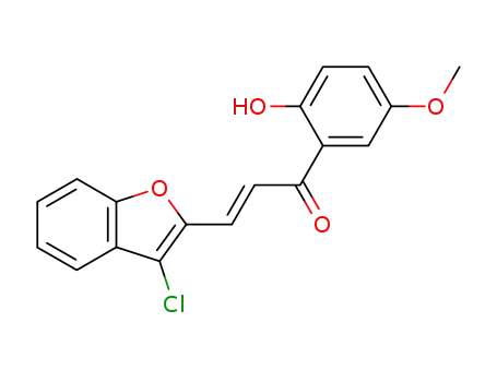 (E)-3-(3-Chloro-benzofuran-2-yl)-1-(2-hydroxy-5-methoxy-phenyl)-propenone