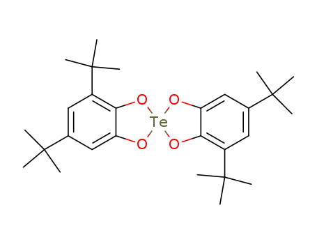 Molecular Structure of 72954-72-4 (2l4-2,2'-Spirobi[1,3,2-benzodioxatellurole],
4,4',6,6'-tetrakis(1,1-dimethylethyl)-)