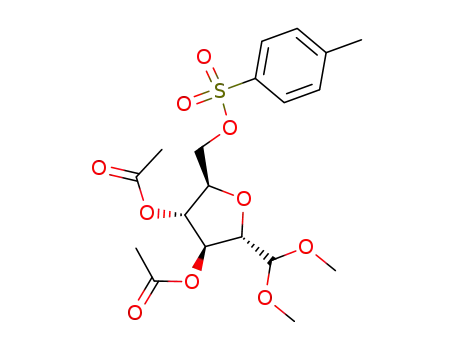 acetal dimethylique du 3,4-di-O-acetyl-2,5-anhydro-6-O-p-tolylsulfonyl-D-mannose