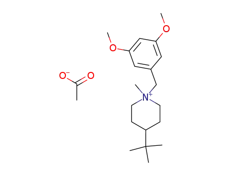 4-t-butyl-1-methyl-1-(3,5-dimethoxybenzyl)piperidinium acetate
