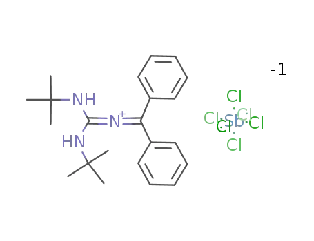 N,N'-di-tert-butyl-N"-(diphenylmethylene)guanidinium hexachloroantimonate