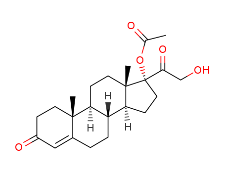 19357-45-0,17,21-dihydroxypregn-4-ene-3,20-dione 17-acetate,Pregn-4-ene-3,20-dione,17,21-dihydroxy-, 17-acetate (7CI,8CI);17-Acetoxy-21-hydroxypregn-4-ene-3,20-dione; 17a-Acetoxy-21-hydroxy-D4-pregnene-3,20-dione; Cortexolone 17-acetate