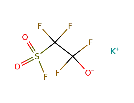 Molecular Structure of 81439-24-9 (Ethanesulfonyl fluoride, 1,1,2,2-tetrafluoro-2-hydroxy-, potassium salt)