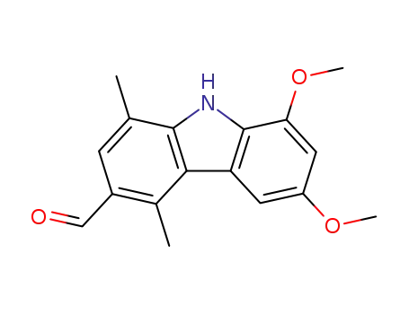 6,8-dimethoxy-1,4-dimethylcarbazole-3-carbaldehyde