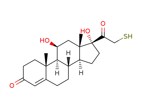 11β,17α-dihydroxy-21-mercapto-4-pregnene-3,20-dione