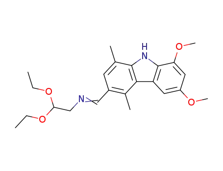 3-(2,2-diethoxyethyliminomethyl)-6,8-dimethoxy-1,4-dimethylcarbazole