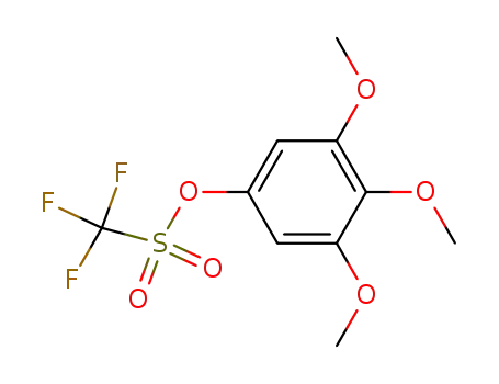Molecular Structure of 143287-98-3 (Methanesulfonic acid, trifluoro-, 3,4,5-trimethoxyphenyl ester)