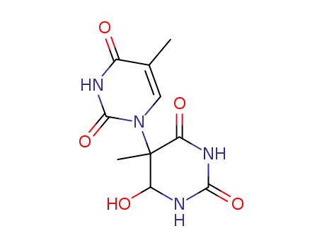 1-(6'-hydroxy-5',6'-dihydrothymin-5'-yl)thymine (5a) and 1-(5'-hydroxy-5',6'-dihydrothymin-6'-yl)thymine