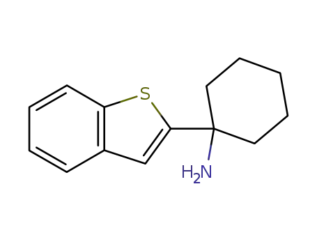 Molecular Structure of 143603-26-3 (Cyclohexanamine, 1-benzo[b]thien-2-yl-)