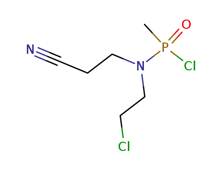 N-(2-cyanoethyl)-N-(2-chloroethyl)-P-methylphosphonamidic chloride
