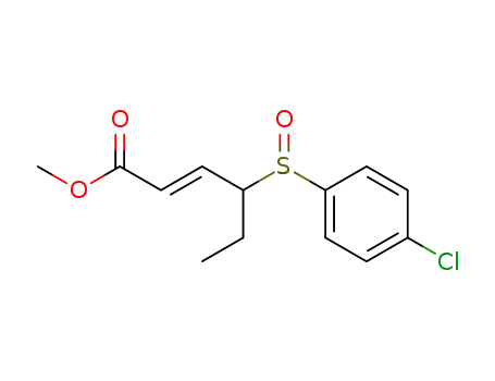 (E)-4-(4-Chloro-benzenesulfinyl)-hex-2-enoic acid methyl ester