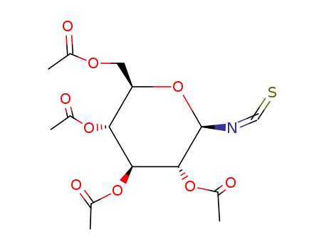 Molecular Structure of 14152-97-7 (2,3,4,6-TETRA-O-ACETYL-BETA-D-GLUCOPYRANOSYL ISOTHIOCYANATE)