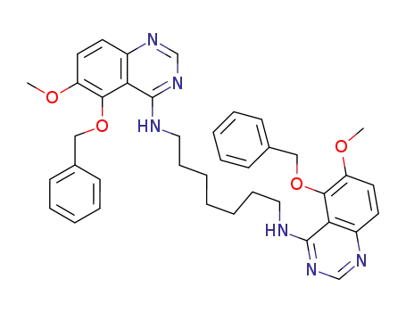 N,N'-Bis-(5-benzyloxy-6-methoxy-quinazolin-4-yl)-heptane-1,7-diamine