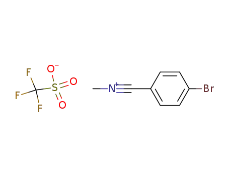 Trifluoro-methanesulfonate(4-bromo-phenylmethylidyne)-methyl-ammonium;