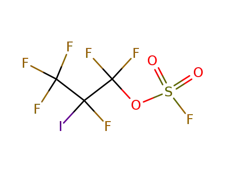 Molecular Structure of 77570-01-5 (Fluorosulfuric acid, 1,1,2,3,3,3-hexafluoro-2-iodopropyl ester)