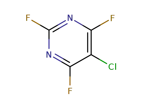 Molecular Structure of 697-83-6 (5-Chloro-2,4,6-trifluoropyrimidine)