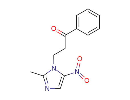 3-(2-methyl-5-nitro-1H-imidazol-1-yl)-1-phenylpropan-1-one